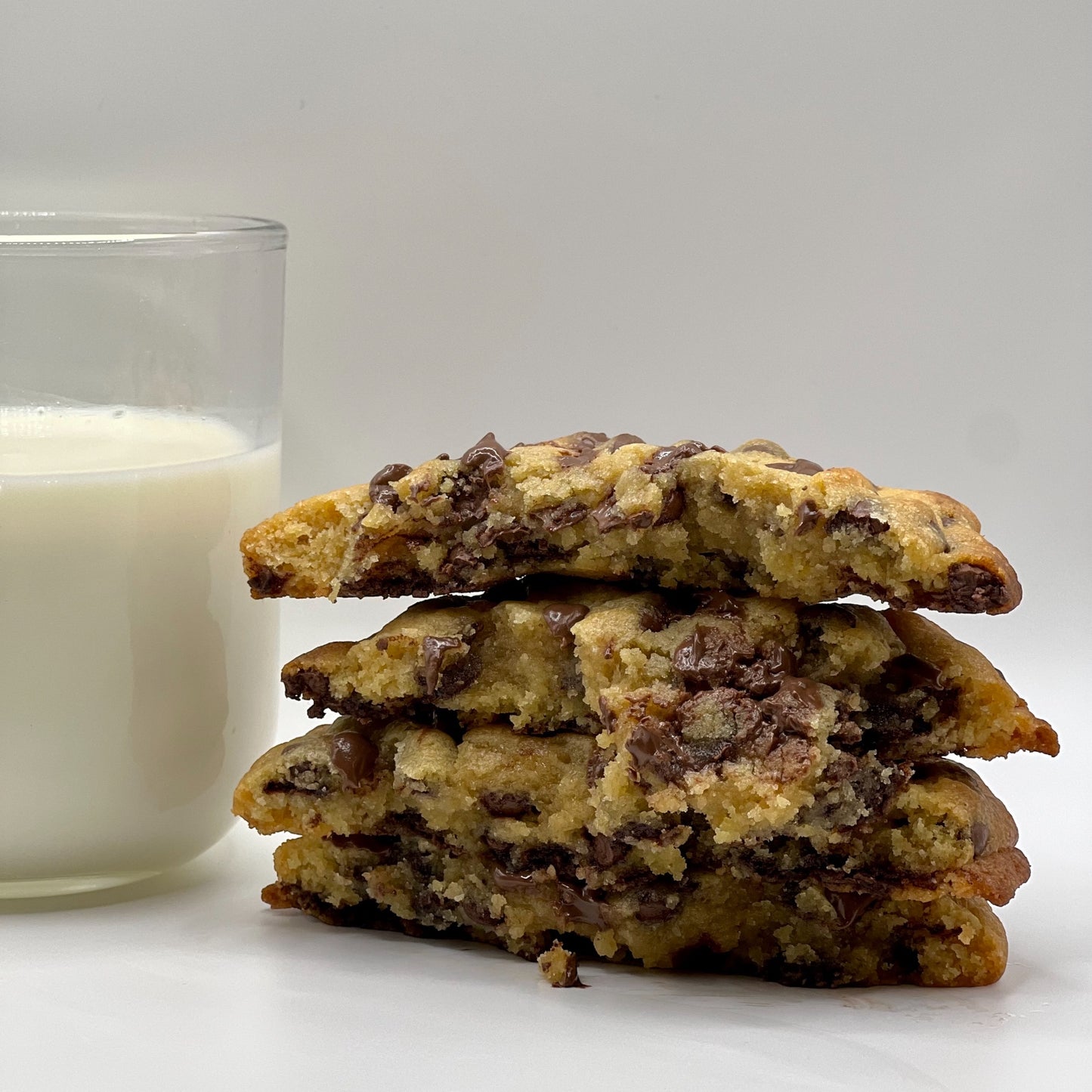 A delectable Classic Chocolate Chip Cookie from The Dough Corner, your new go-to bakery in Auckland