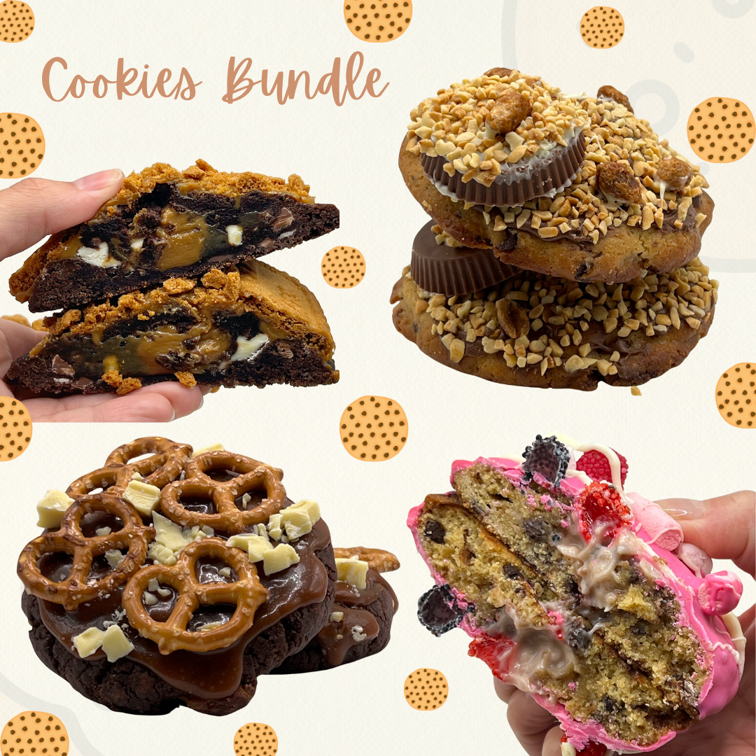 Assortment of stuffed cookies from The Dough Corner Cookies Bundle