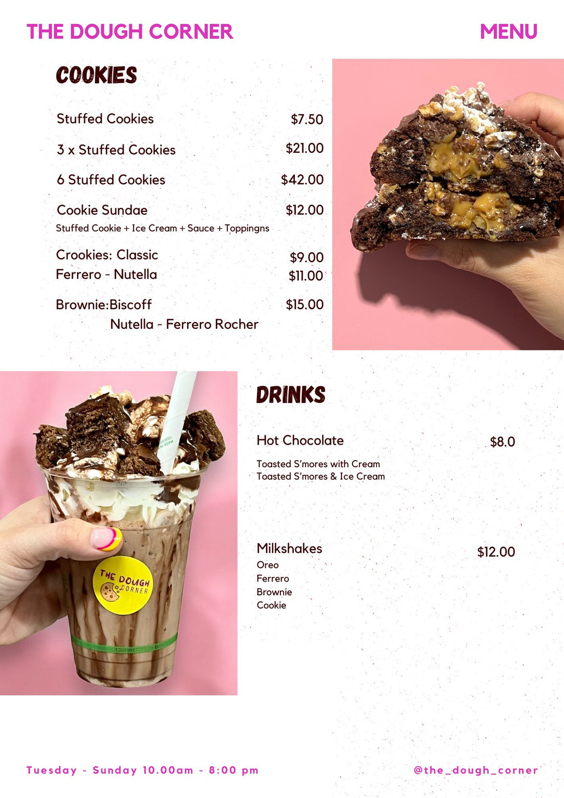 IN STORE MENU