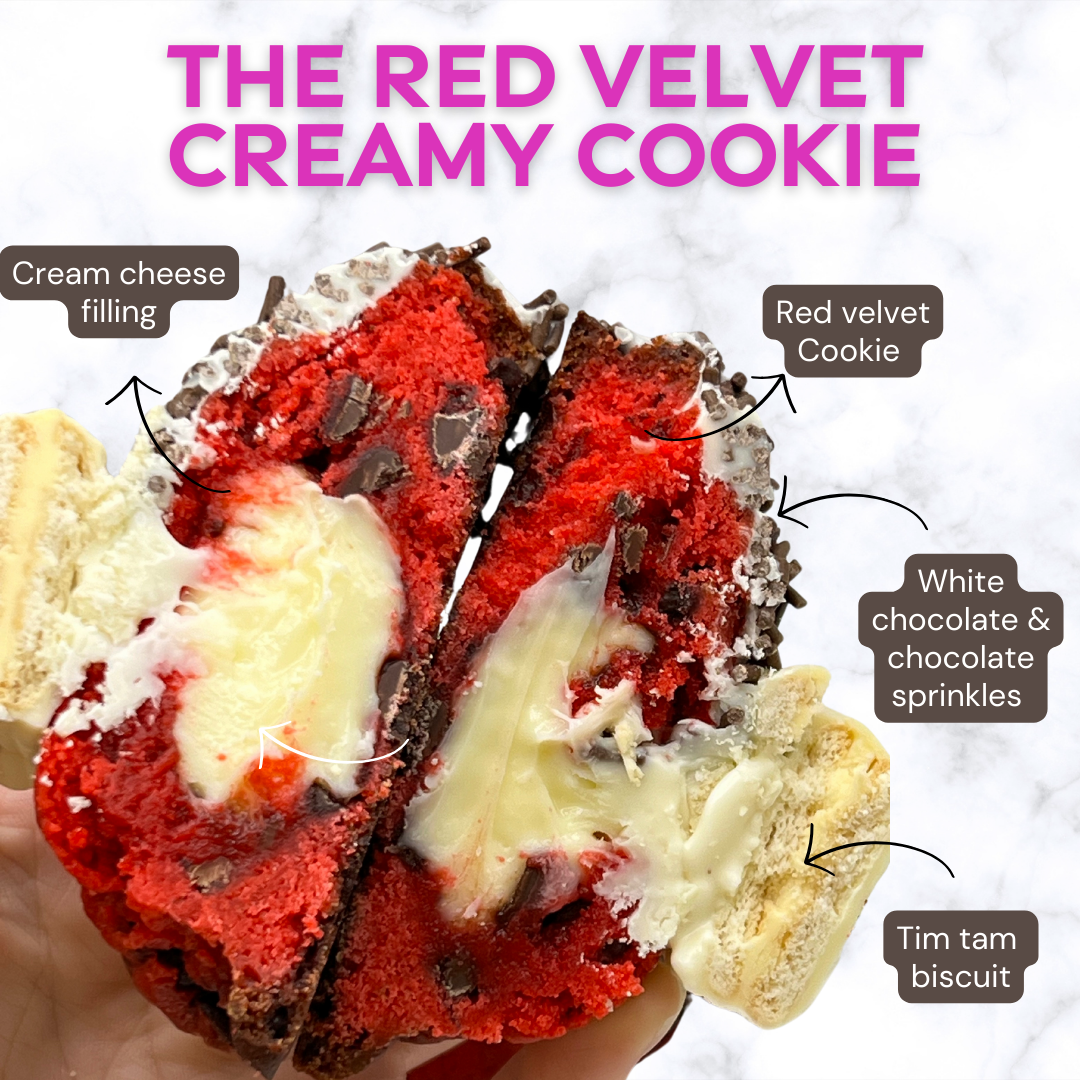 Red velvet cream cookie 